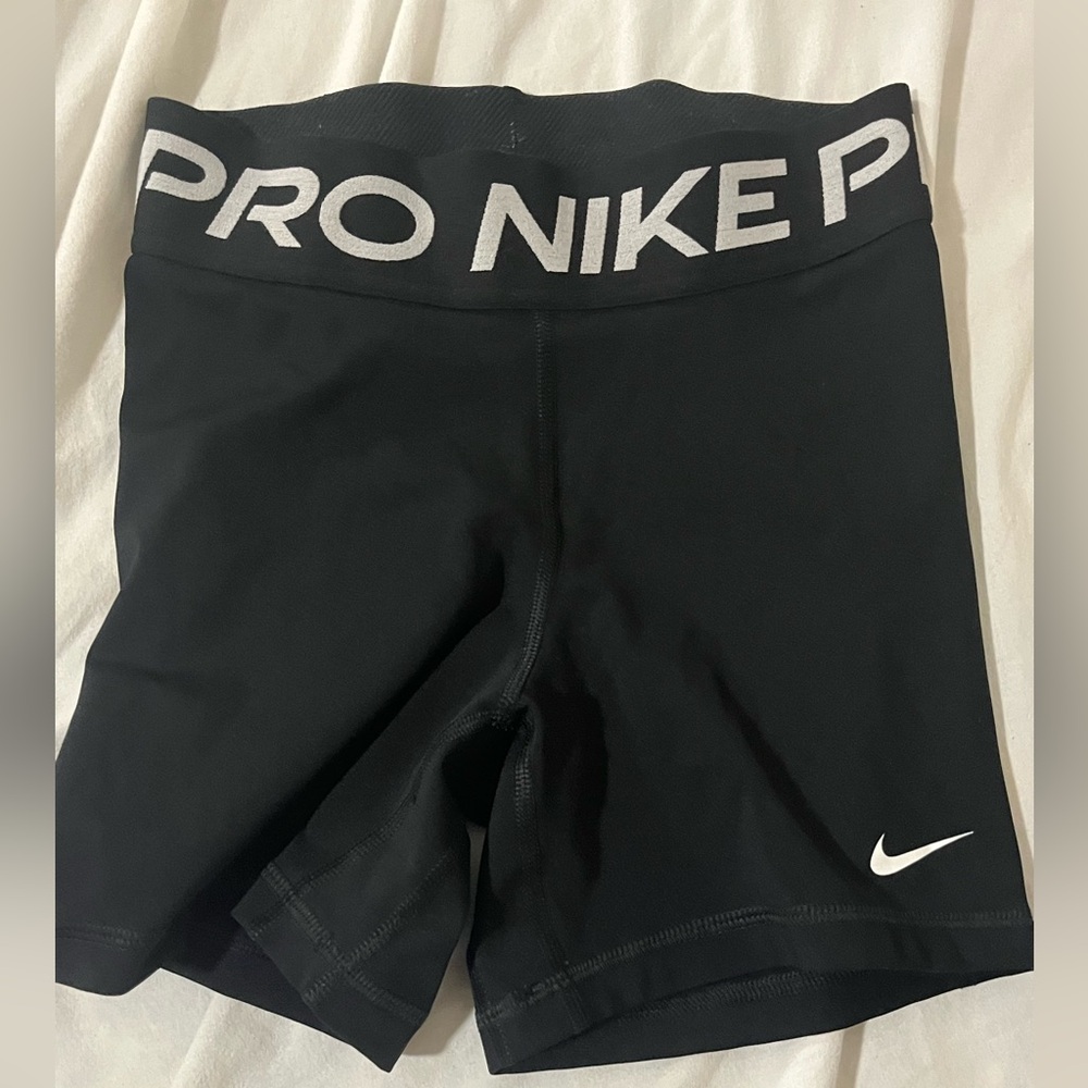 Nike Black Shorts with White Logo